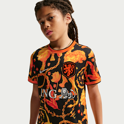 Netherlands x Patta Older Kids' Short-Sleeve Football Top. Nike CA